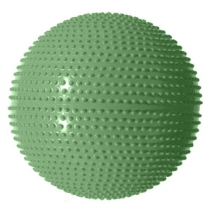 Gymnastický míč MASÁŽNÍ 65 Zelená