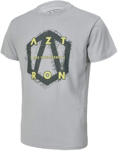 Tričko Aztron FULL LOGO TEE - GREY šedá