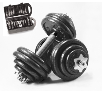Činka SEDCO nakládací SET 2 x 15 kg v kufříku/boxu 15