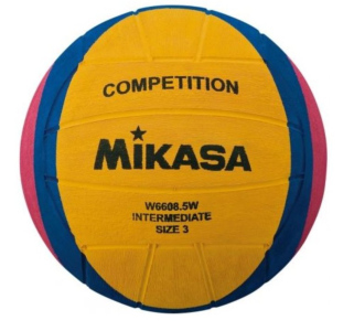 MÍČ VODNÍ POLO MIKASA W6608 5W žluto/modro/růžový
