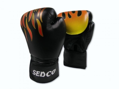 Box rukavice SEDCO TRAINING FIRE 10 OZ černá