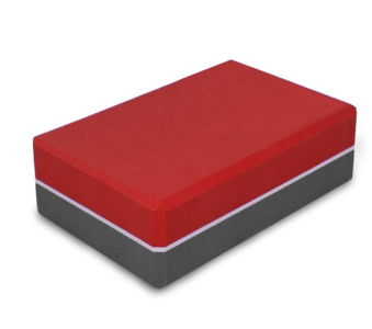 Kostka Sedco Yoga EVA brick DUO šedá/červená