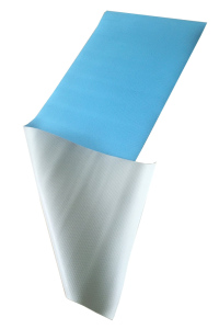Karimatka na jógu 173x61x0,4 cm s potiskem šedá/modrá