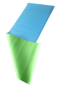 Karimatka na jógu 173x61x0,4 cm s potiskem zelená/modrá