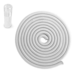 Gymnastické bavlněné švihadlo Sedco 3m - PVC Tuba bílá