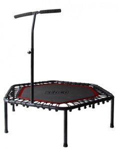 Trampolína SEDCO fitness s madlem HEXAGON 122 cm Černá