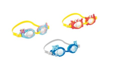 Dětské plavecké brýlé INTEX 55610 FUN žlutá/modrá