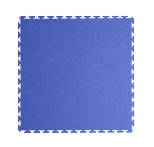 PVC odolná podlaha do garáže, skladu,tělocvičny ECO - T LOCK - TEXTURED 498x498x6,5 mm Modrá