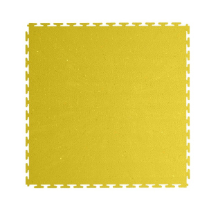 PVC odolná podlaha do garáže, skladu,tělocvičny ECO - T LOCK - TEXTURED 498x498x6,5 mm Žlutá