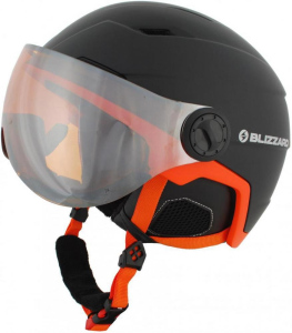 Lyžařská přilba Blizzard DOUBLE VISOR BL/OR 60-63