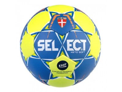 Míč házená Select HB Keto Soft -1 žlutá/modrá