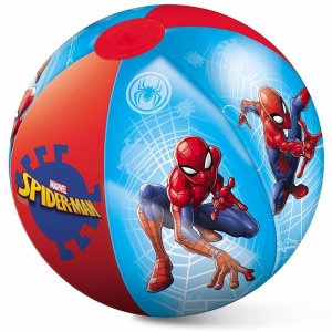 Nafukovací MONDO plážový míč SPIDERMAN 50 cm červená/modrá