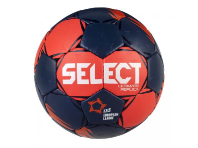 Míč házená Select HB Ultimate Replica European League - 3 červená/modrá