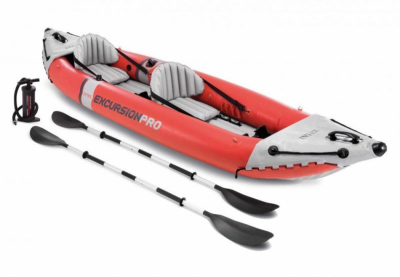 Člun Intex 68309 EXCURSION PRO KAYAK MODEL 2022 - POUZE ROZBALENO - POŠKOZENÝ ORIGINÁLNÍ OBAL červená