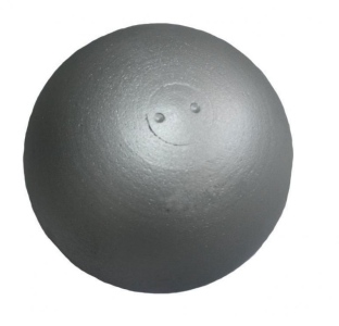 Koule atletická Sedco TRAINING 7,26 kg dovažovaná litá stříbrná 7,26