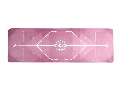 Podložka PIDO YOGA MAT 180x60x0,2 cm světle růžová