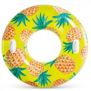 Nafukovací kruh INTEX 56261 TROPICAL FRUIT 107 cm žlutá