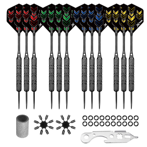 Sada XQMax SET šipky 12x22g Steel + příslušenství 22