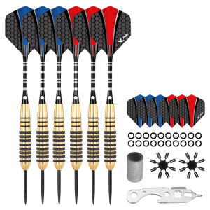 Sada XQMax SET šipky 6x24 g Steel + příslušenství 24