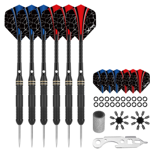 Sada XQMax SET šipky 6x22 g Steel + příslušenství 22