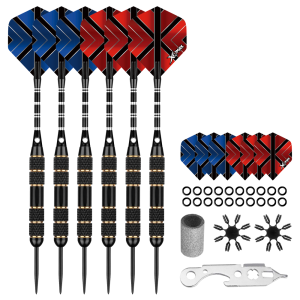 Sada XQMax SET šipky 6x22 g Steel + příslušenství 22