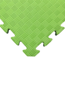 TATAMI PUZZLE podložka - Jednobarevná - 100x100x1,3 cm - podložka fitness zelená