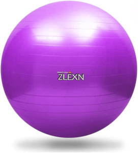 Gymnastický míč ZLEXN Yoga Ball 65 cm fialová