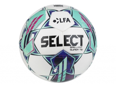 Fotbalový míč Select FB Brillant Super TB CZ Fortuna Liga 2023/24 WHITE GREEN 1164 VEL.5 bílá/modrá