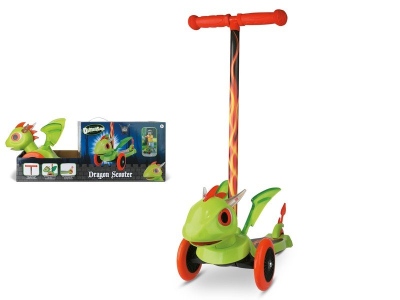 Koloběžka MONDO 25588 DRAGON 3D SCOOTER zelená