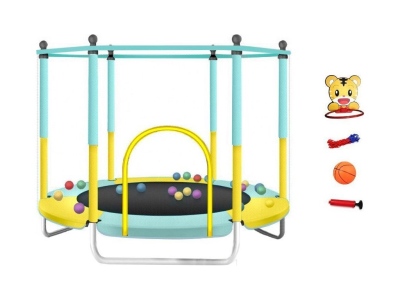 Dětská trampolína SEDCO KIDS NT 122 cm s ochrannou sítí a vybavením Modrá