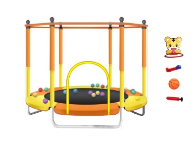 Dětská trampolína SEDCO KIDS NT 122 cm s ochrannou sítí a vybavením Oranžová