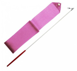 Gymnastická stuha + tyčka světle růžová
