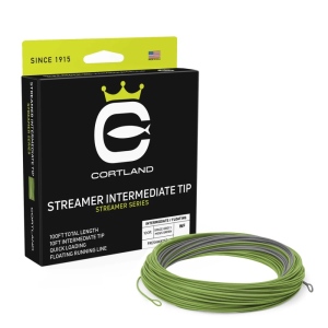 Cortland muškařská šnůra Streamer Intermediate Tip Space Grey/Moss Green