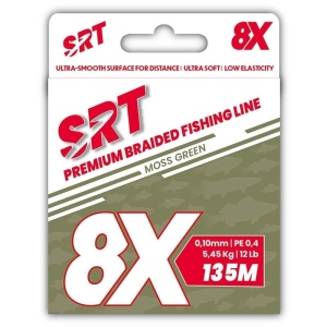 Sert splétaná šnůra 8X SRT Moss Green 135M|0,12mm/6,82kg