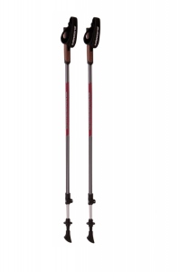 Trekové hole Blizzard Alu Performance Nordic Walking anthracite/red červená