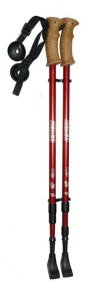 Trekové hole Sedco NORDIC WALKING ALU7075 65-140 cm červená