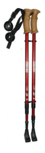 Trekové hole Sedco NORDIC WALKING ALU7075 65-140 cm červená