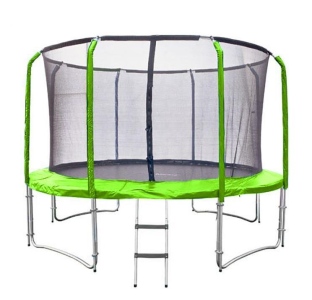 Trampolína SEDCO LUX SET 244 cm + síť a žebřík ZELENA Tmavě zelená