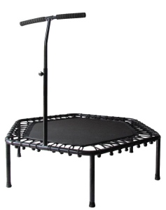 Trampolína SEDCO fitness s madlem HEXAGON 135 cm Černá