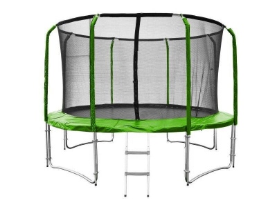 Trampolína SEDCO SUPER LUX SET 396 cm + síť a žebřík Zelená