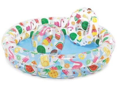 Dětský bazénový SET INTEX 59460 Fruity - 122x25 cm + kruh + míč