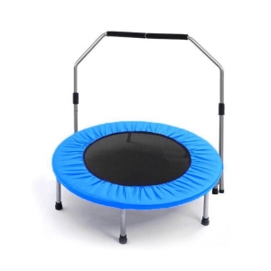 Trampolína SKLADACÍ FITNESS 100 CM s madlem modrá