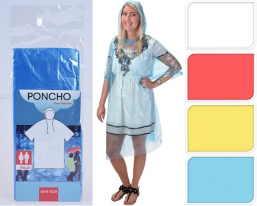 Pláštěnka SEDCO PONCHO TRANSPARENT ADULT/SENIOR 4.ASS. univerzální