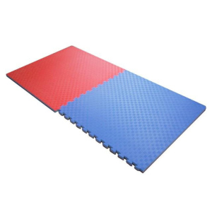 TATAMI - TAEKWONDO PUZZLE podložka oboustranná 100x100x3 cm červená/modrá