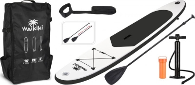 Paddleboard WAIKIKI SUP 305 - BLACK SET bílá