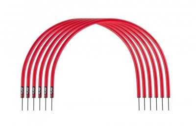 Tréninkové oblouky P2I Passing arc - Sada 6 ks červená