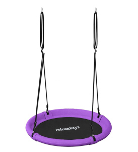 Závěsná houpačka SEDCO KSW001 čapí hnízdo 110cm fialová