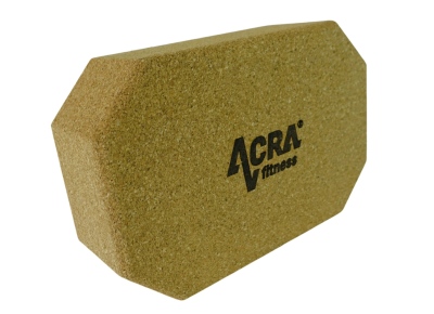 Cork wood yoga block 22.2x14,5x7.5cm