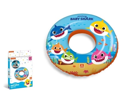 Nafukovací kruh MONDO Baby Shark 50 cm modrá