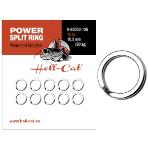 Hell-Cat Pevnostní kroužek Power Split Ring 10ks|vel.9,0mm (70kg)